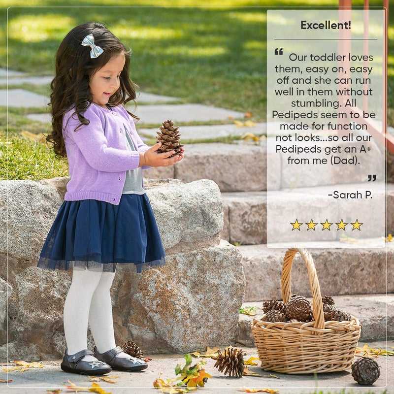 pediped Grip N Go Starlite Casual Mary Jane (Big Kid), Pewter, 20 EU (5 E US Big Kid) - Image 5